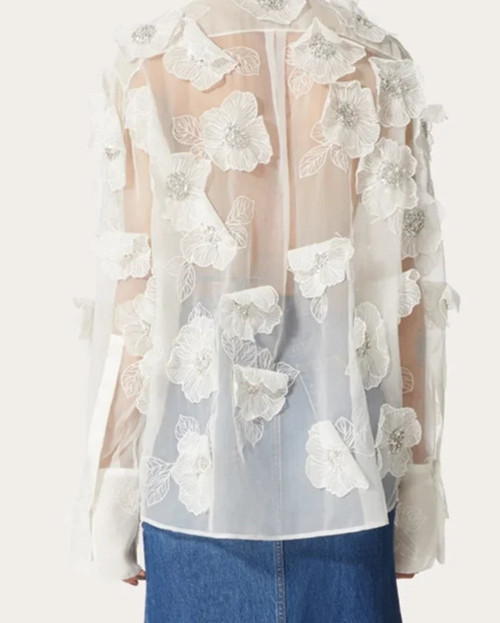 Birgit - Mesh-Bluse