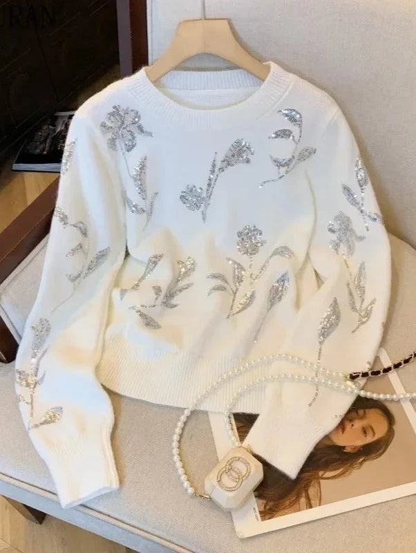 Viktoria - Paillettenpullover