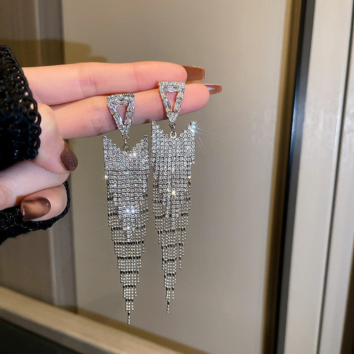 Ute - Strass-Ohrringe