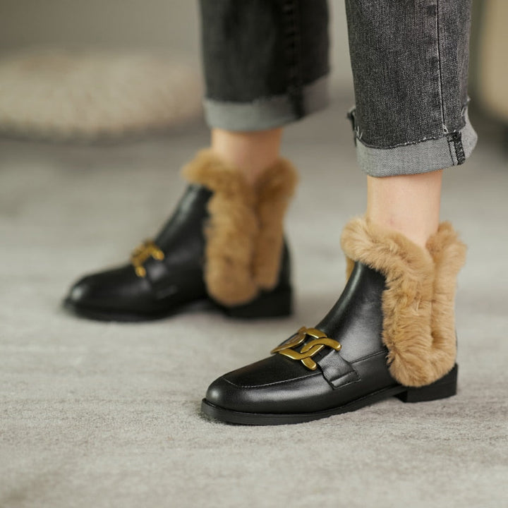 Kerstin - Slipper mit Fell