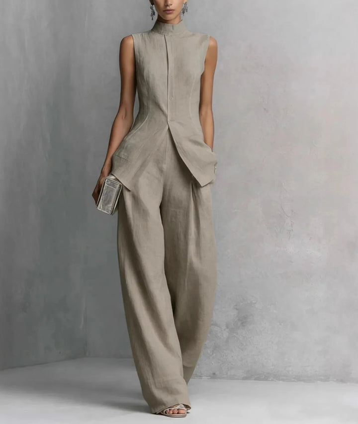 Helena - Baumwollset mit High-Waist-Hose