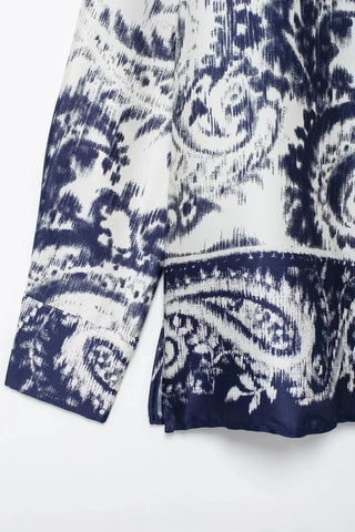 Ida - Set mit Hemdbluse und weiter Hose