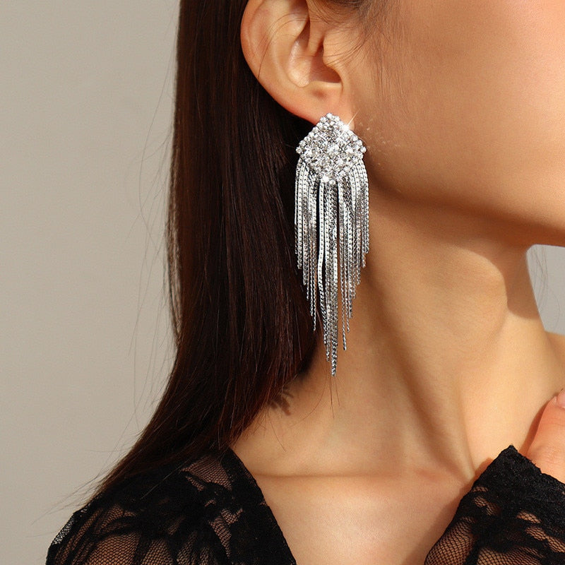 Ute - Strass-Ohrringe