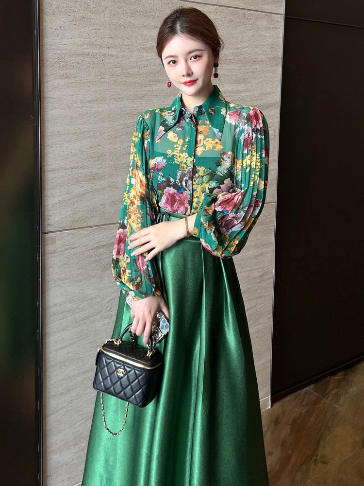 Irmgard - Elegantes Set mit Gürtel