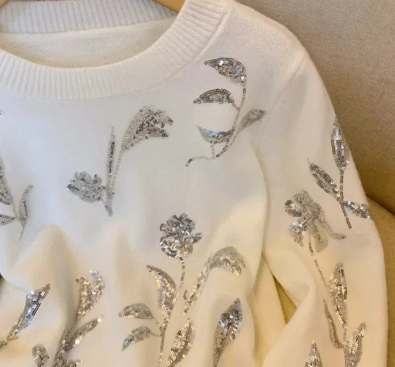 Viktoria - Paillettenpullover