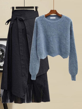 Valerie - Pullover mit Mesh-Rock