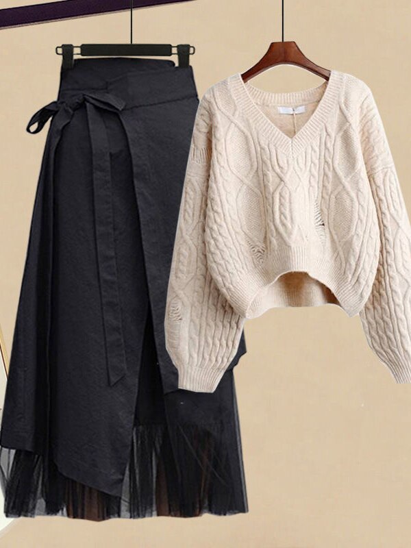 Valerie - Pullover mit Mesh-Rock