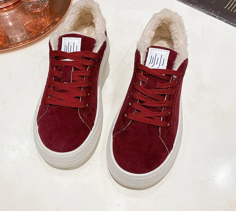 Svenja - Kunstfell-Sneaker