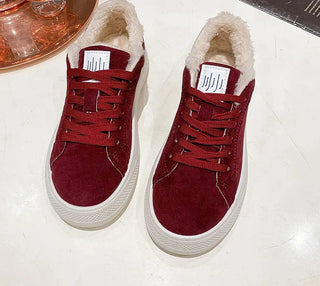 Svenja - Kunstfell-Sneaker