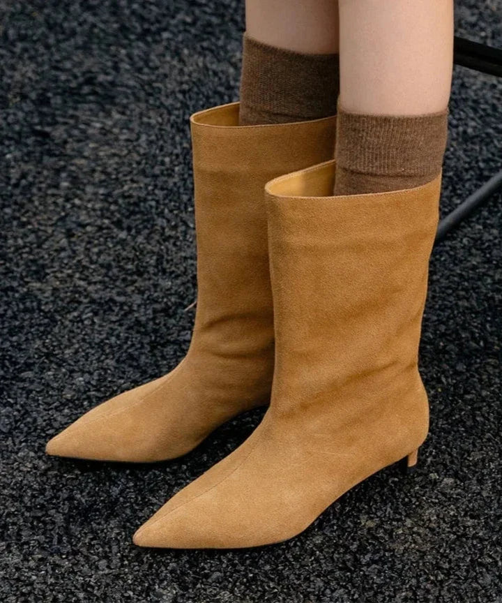 Hilde - Velours-Stiefeletten