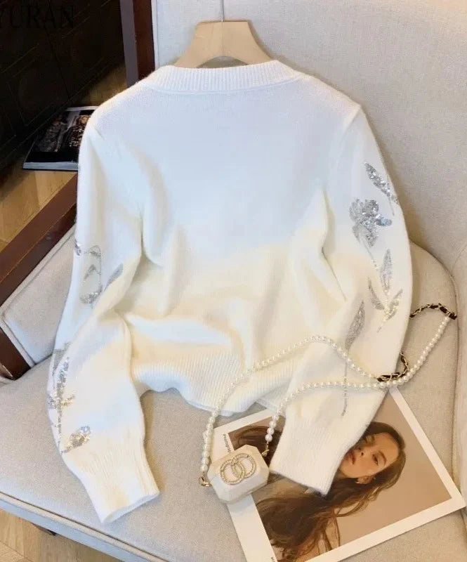 Viktoria - Paillettenpullover