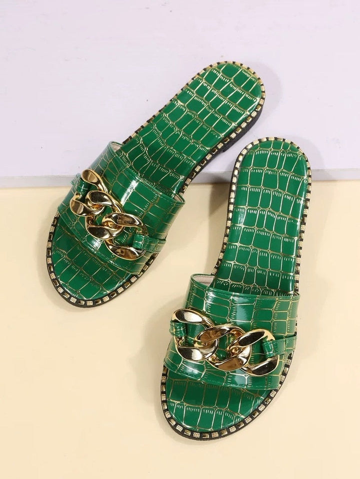 Tina - Sandalen in Lederoptik