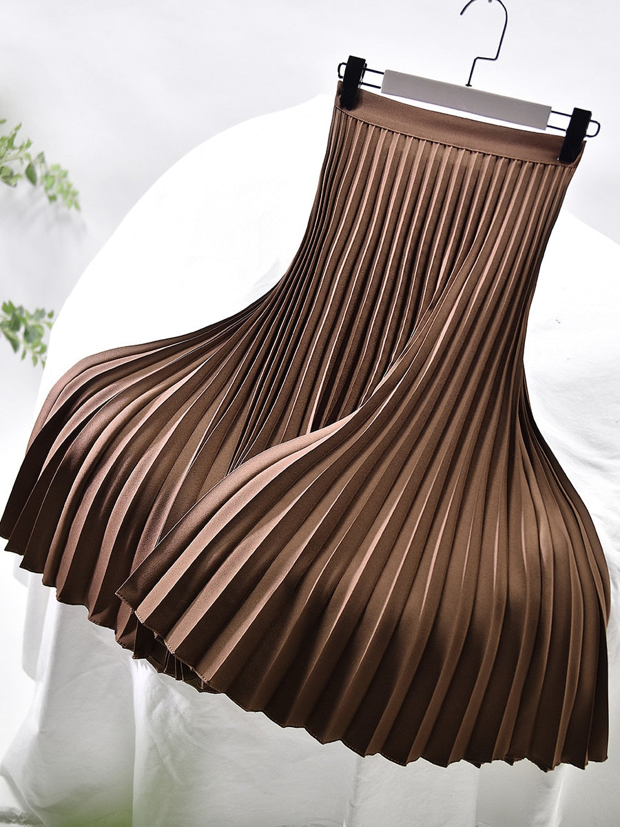 Bettina - Satin-Midirock