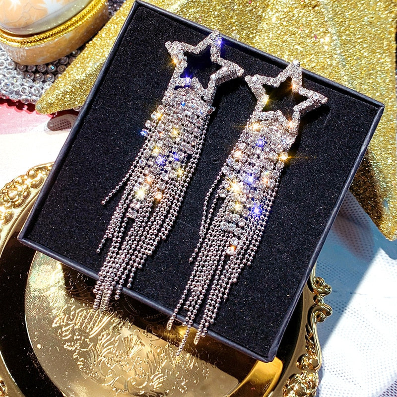 Ute - Strass-Ohrringe