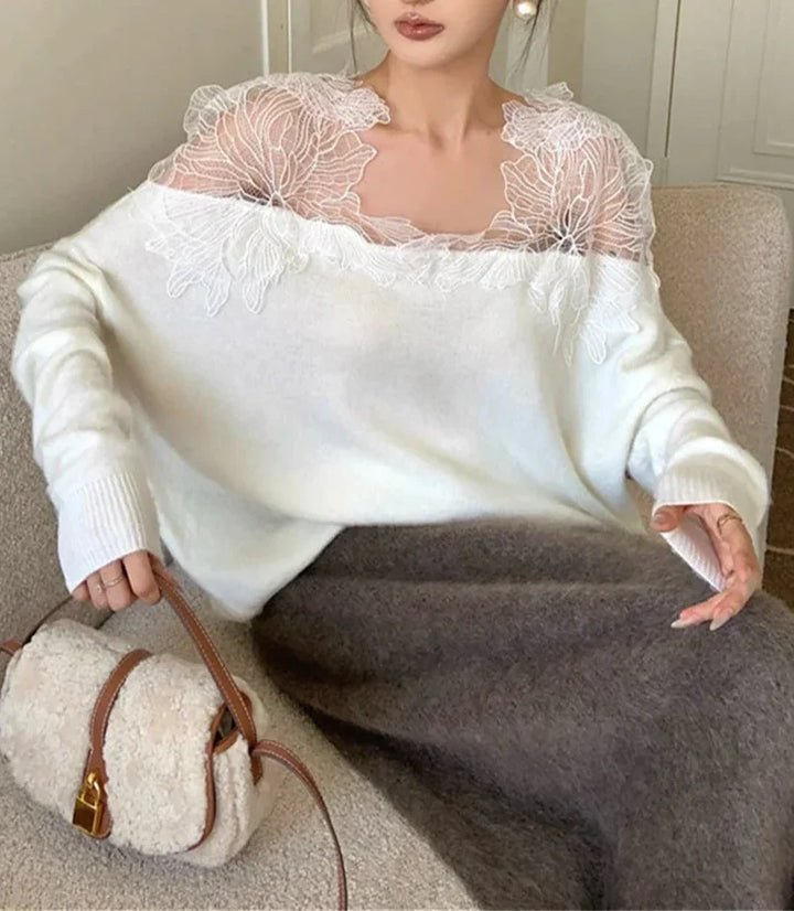 Simone - Spitzen-Pullover