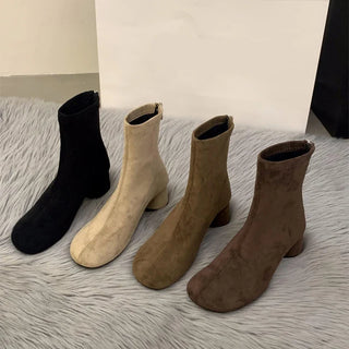 Leila - Stiefeletten in Wildlederoptik