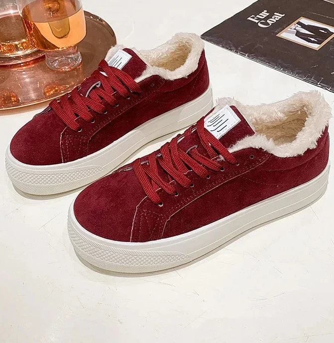 Svenja - Kunstfell-Sneaker