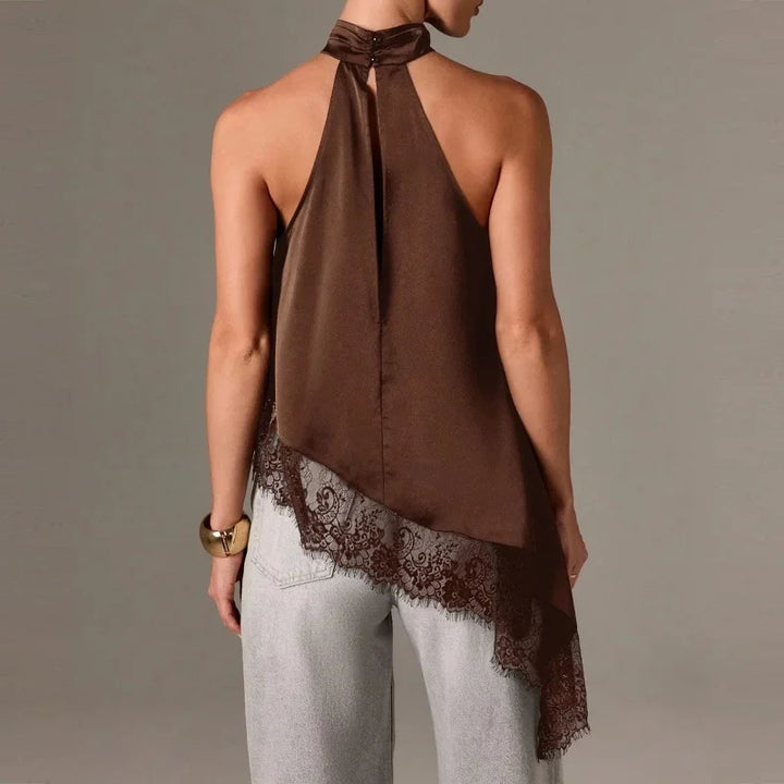 Liesel - Satin-Spitzen-Top