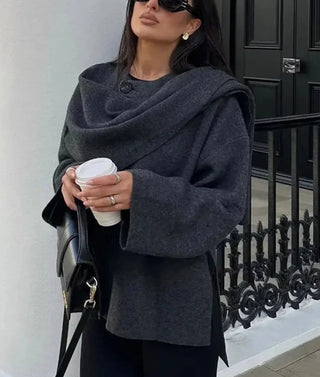 Alma - Jacke mit bezogenen Knöpfen