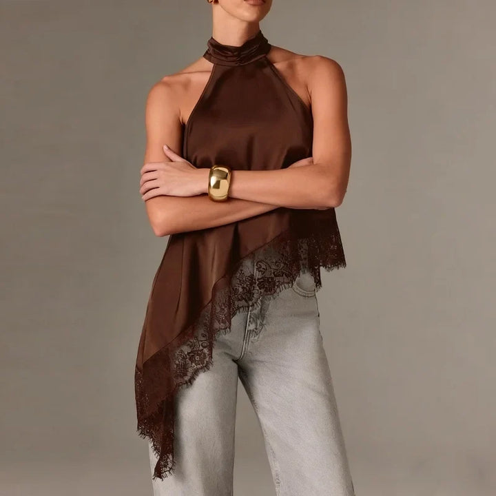 Liesel - Satin-Spitzen-Top