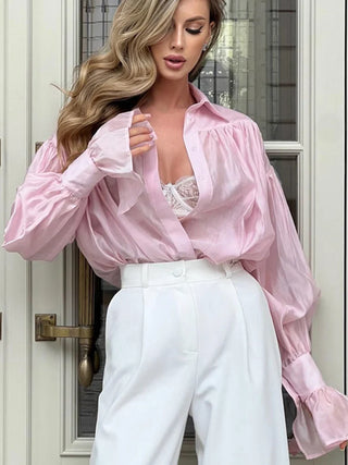 Rosa - Baumwollbluse