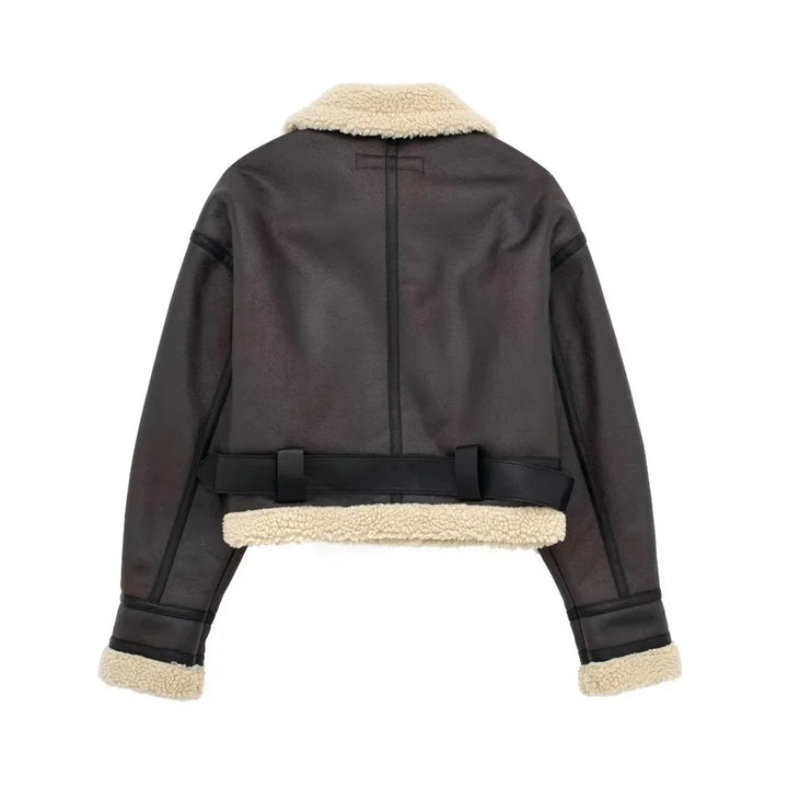 Charlotte - Lammfelljacke