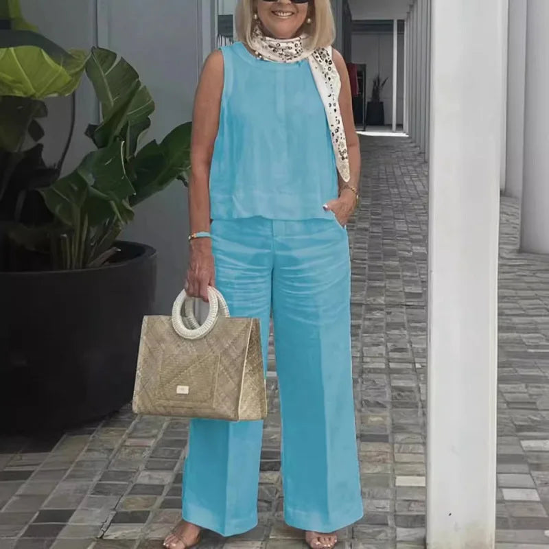 Nina - Leinenset mit weiter Hose