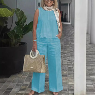 Nina - Leinenset mit weiter Hose