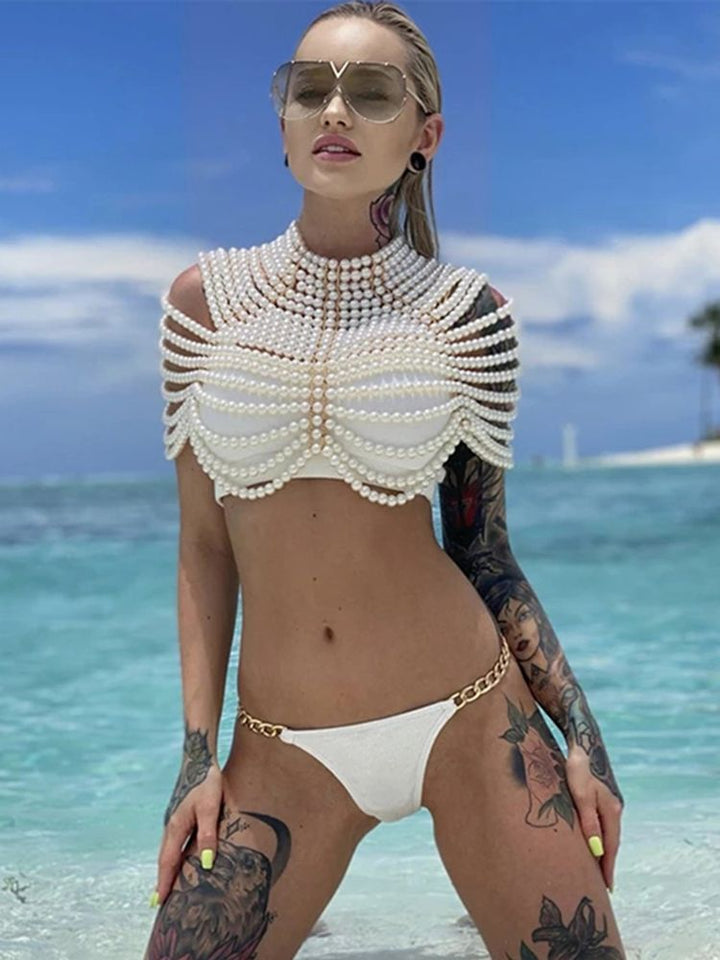 Cornelia - Perlen-Top