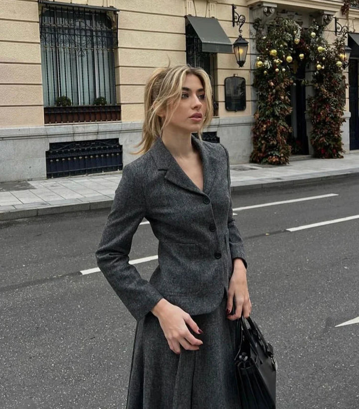 Marie - Baumwollset mit Hemdbluse