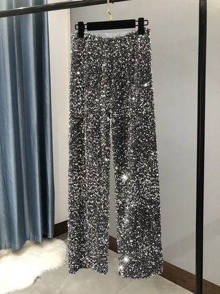Svenja - Weite Paillettenhose