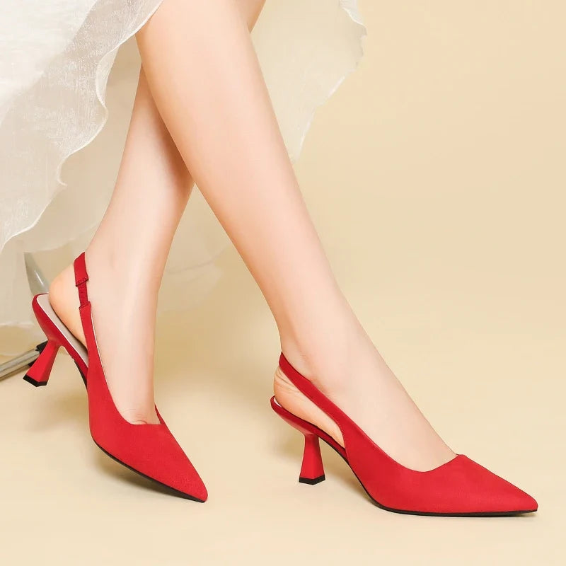 Insa - Slingpumps in Wildlederoptik