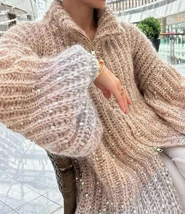 Ulrike - Paillettenpullover
