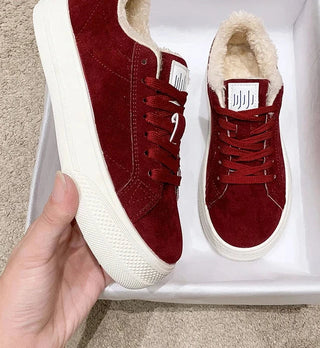 Svenja - Kunstfell-Sneaker