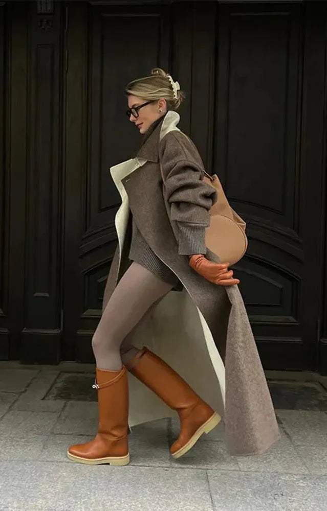 Eva - Gefütterter Wollmantel