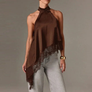 Liesel - Satin-Spitzen-Top