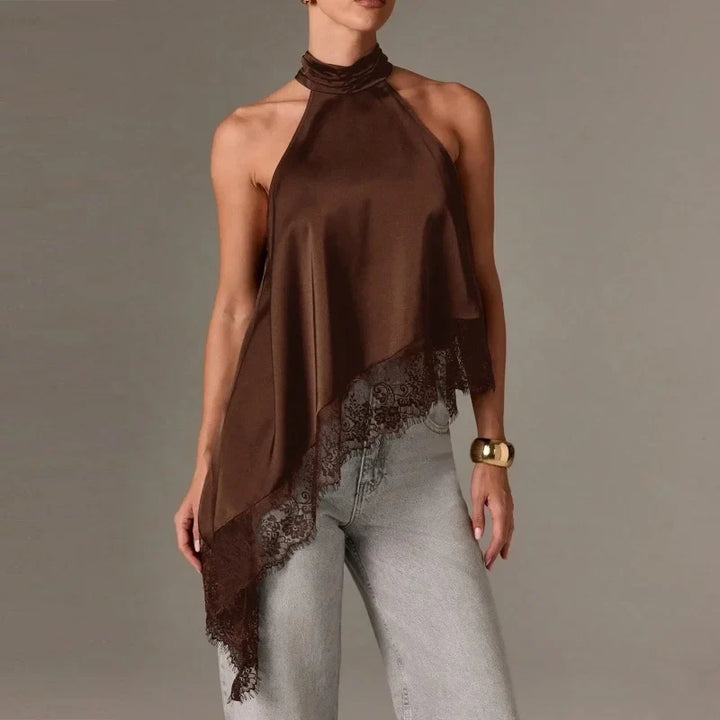 Liesel - Satin-Spitzen-Top