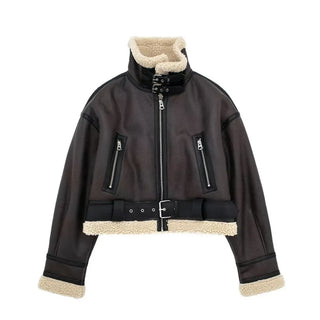 Charlotte - Lammfelljacke