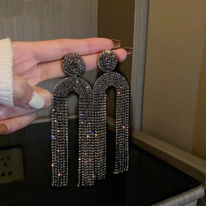 Ute - Strass-Ohrringe