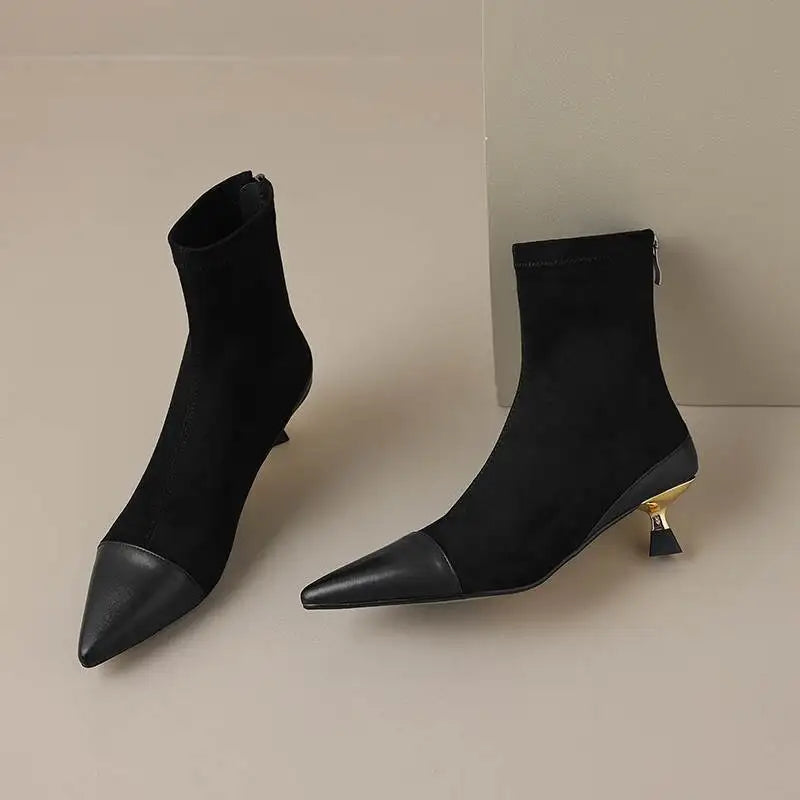 Ruth - Gefütterte Lederstiefel
