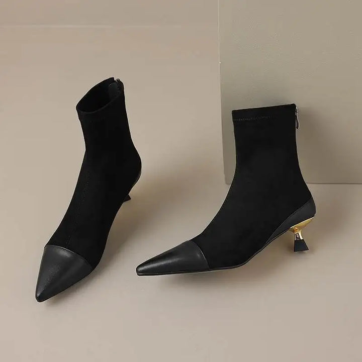 Ruth - Gefütterte Lederstiefel