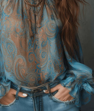 Lene - Chiffonbluse