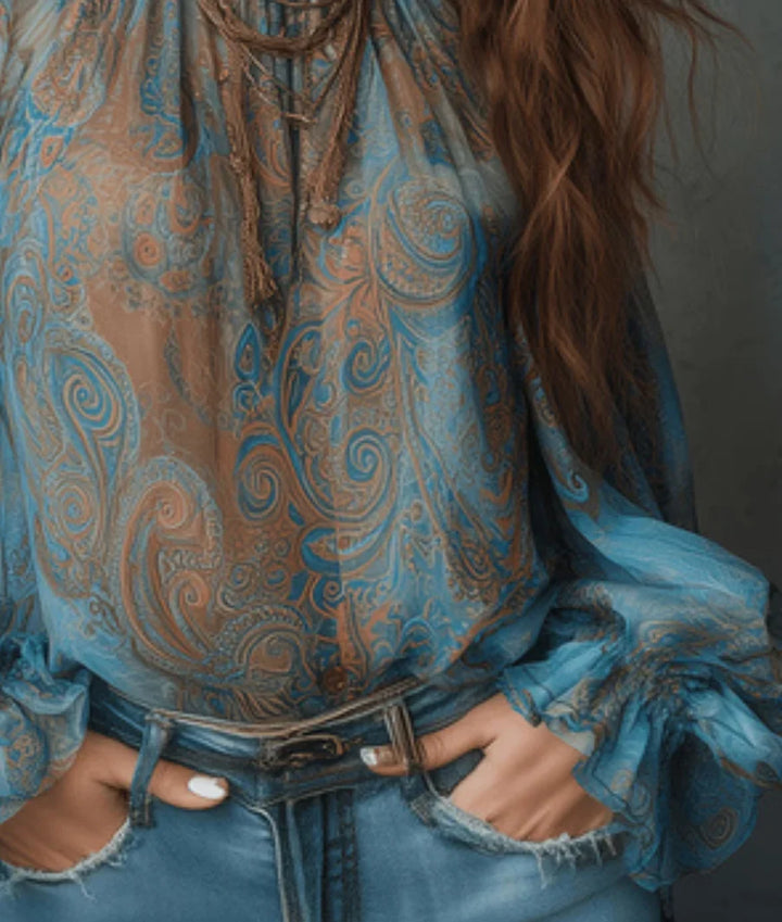 Lene - Chiffonbluse