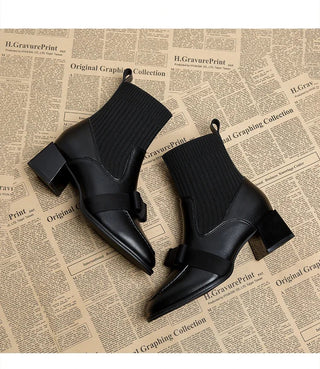Bettina - Stiefeletten mit Schleife