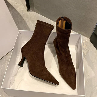 Nadja - Stiefel in Wildlederoptik