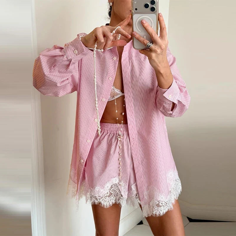 Paula - Set mit Spitze