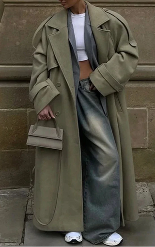 Corinna - Wollmantel mit Gürtel