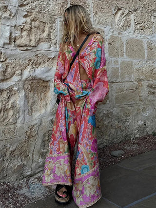 Carina - Baumwollset mit Hemdbluse