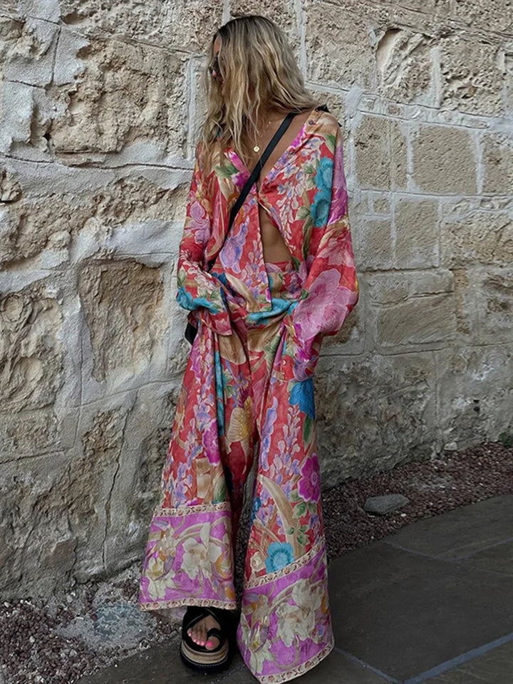 Carina - Baumwollset mit Hemdbluse