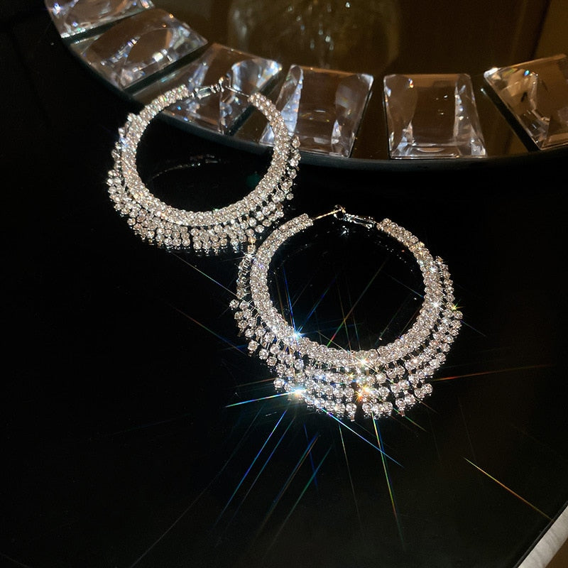 Ute - Strass-Ohrringe